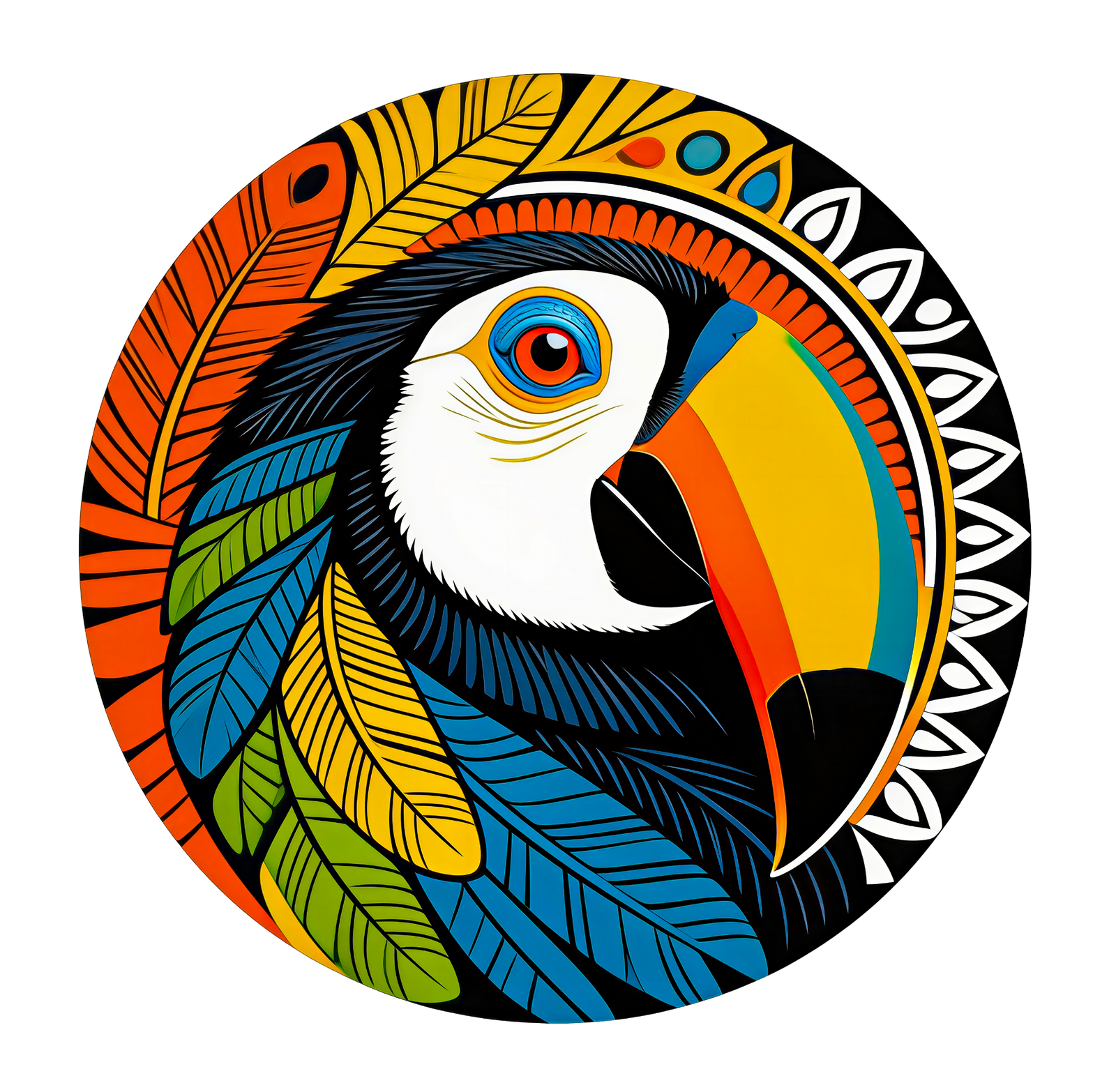 Ethnic and Groovy toucan logo